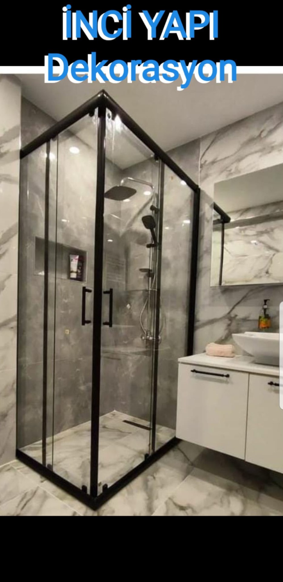 İnci Yapı Dekorasyon banyo depolama ve ayna dolabı çözümü 12
