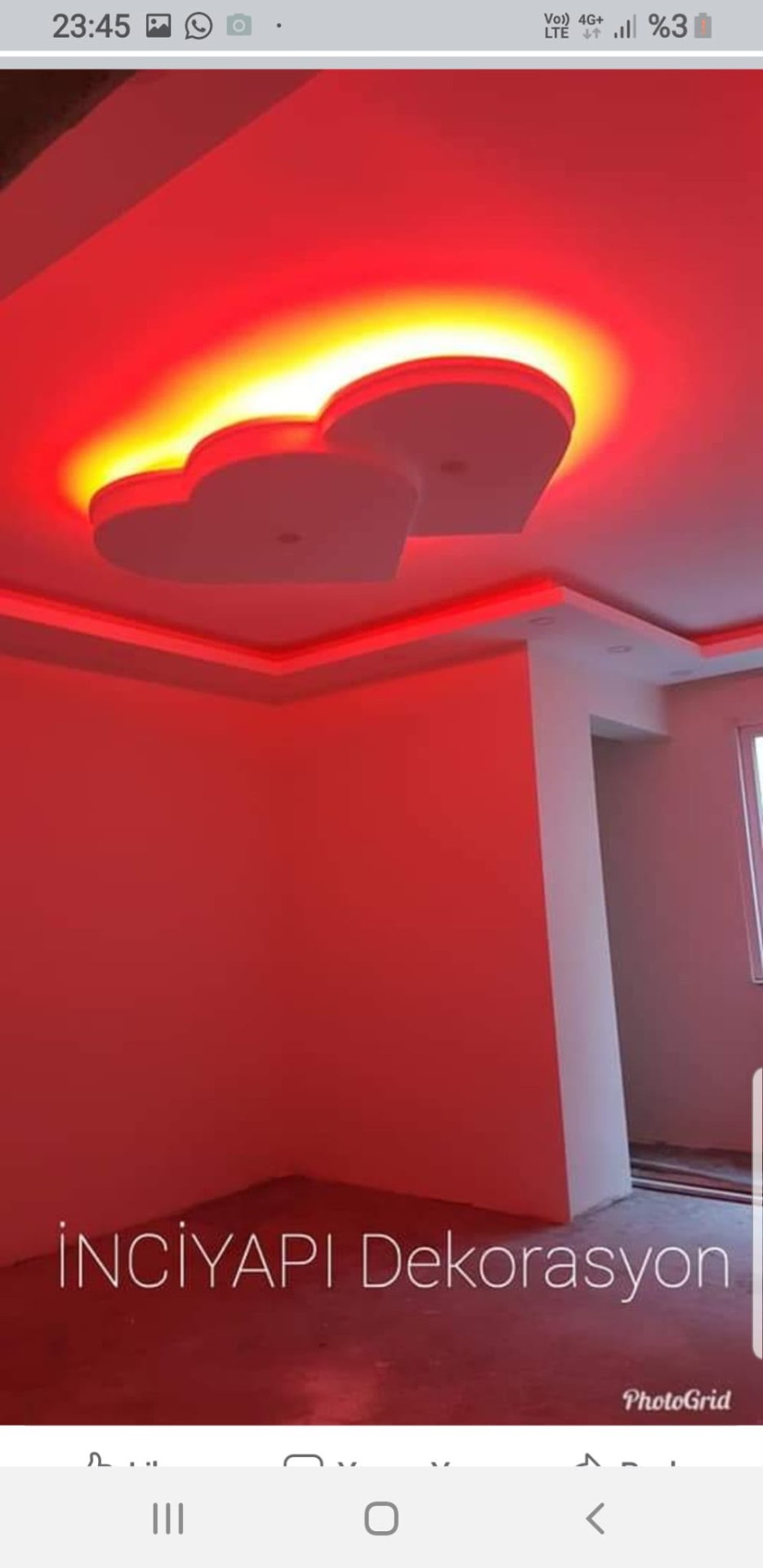 İnci Yapı Dekorasyon asma tavan ve dolaylı aydınlatma detayı 08