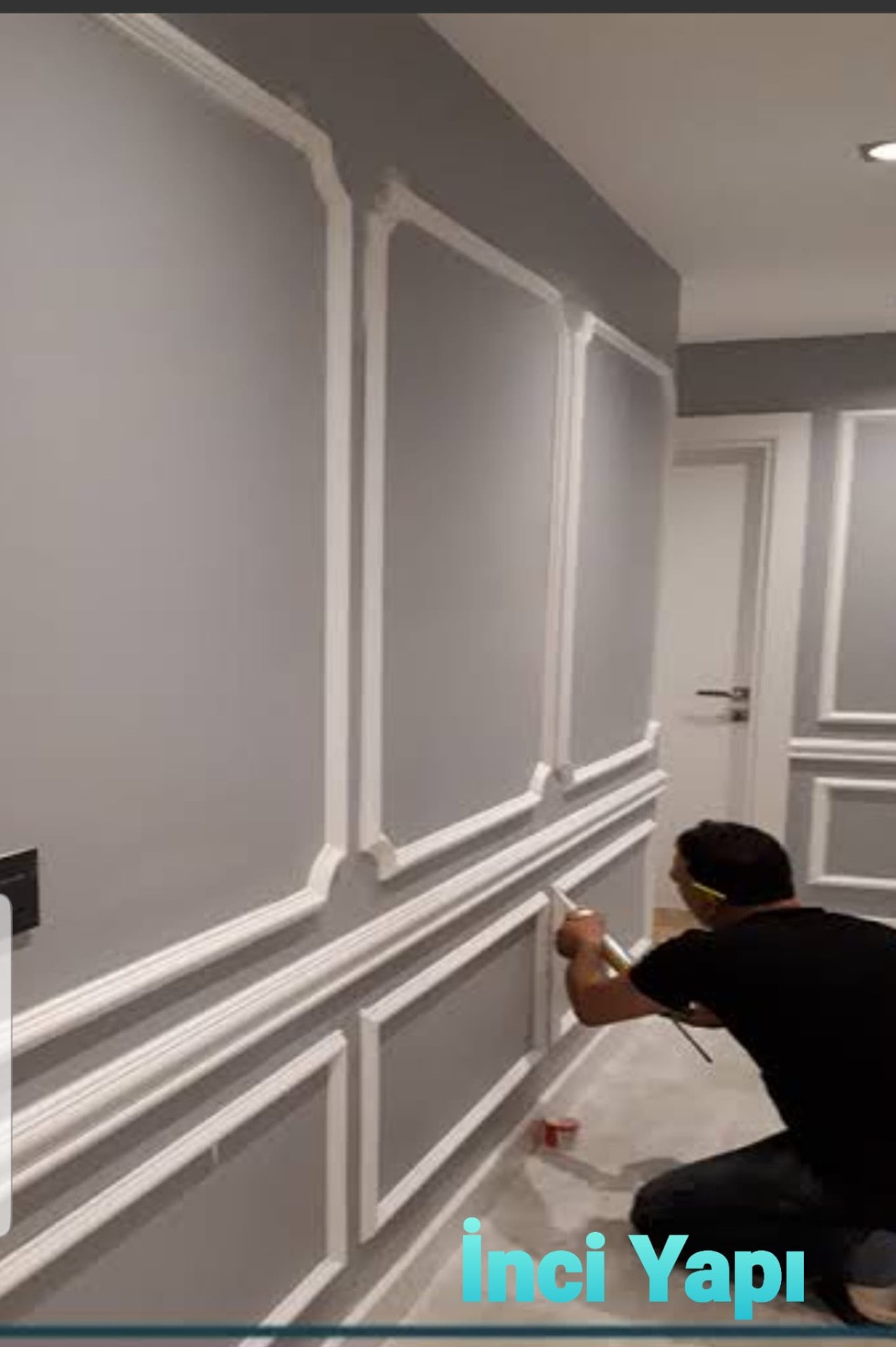 İnci Yapı Dekorasyon koridor yüzeyi ve çıta tasarımı 30